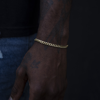 Cuban Link Bracelet in Yellow Gold - 5mm