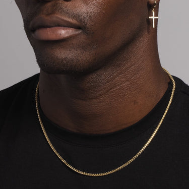 14k Solid Gold Micro Cuban (2.5mm)