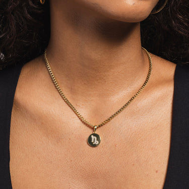 Capricorn Micro Coin Pendant