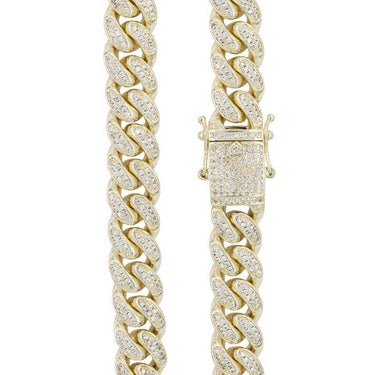 20" 12mm Diamond Cuban Link Choker