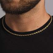 10k Solid Gold Rope Chain (4mm)
