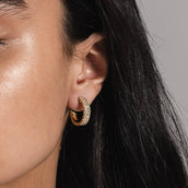 Double Row Hoop Earrings