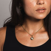 Virgo Micro Coin Pendant