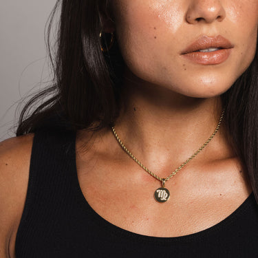 Virgo Micro Coin Pendant