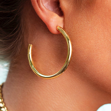 Medium Tube Hoop Earrings