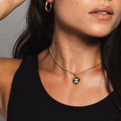 Gemini Micro Coin Pendant