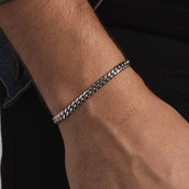 10k Solid White Gold Cuban Link Bracelet (5mm)