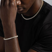 5mm Tennis Chain + Bracelet Bundle in Yellow Gold