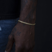 Cuban Link Bracelet in Yellow Gold - 5mm