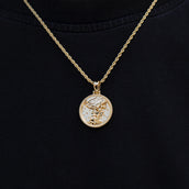 Atlas Thinker Coin Pendant