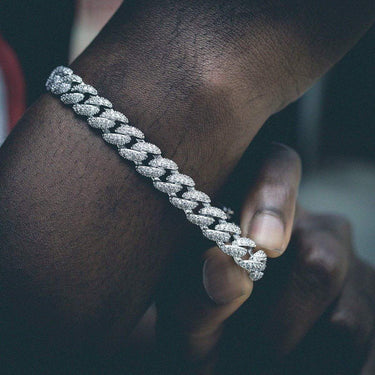 GLD Link Bracelet in White Gold - 8.5mm