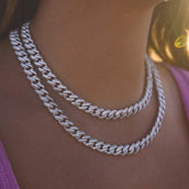 8.5mm GLD Link Choker in White Gold