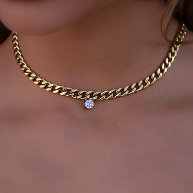 Mini Curb Chain Necklace (Adjustable)