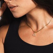 Libra Pave Pendant