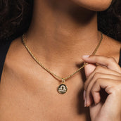 Libra Micro Coin Pendant