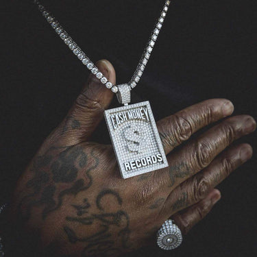 Cash Money Pendant in White Gold