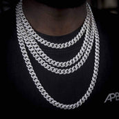 GLD Link Chain in White Gold - 8.5mm