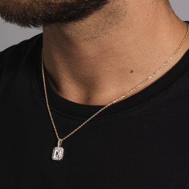 10k Solid Gold Iced Rock