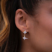 Star Link Stud Earrings