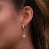 Star Link Hoop Earrings