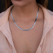 GLD Signature Cuban in White Gold - 4mm