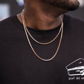Franco Chain in Rose Gold - 3mm