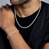 3mm Tennis Chain + Bracelet Bundle