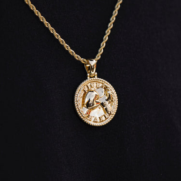 Fight Hard Coin Pendant