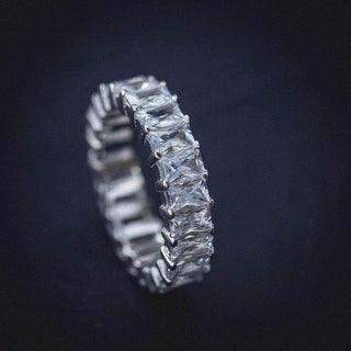 Baguette Ring in White Gold