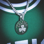 Boston Celtics Pendant in White Gold