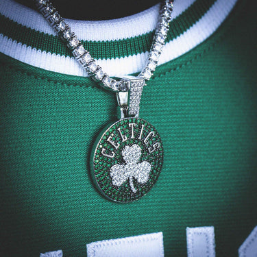 Boston Celtics Pendant in White Gold