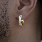 Double Row Hoop Earrings