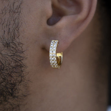 Double Row Hoop Earrings