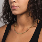 10k Solid Gold Rope Chain (4mm)