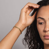 10k Solid Gold Figaro Link Bracelet (5mm)