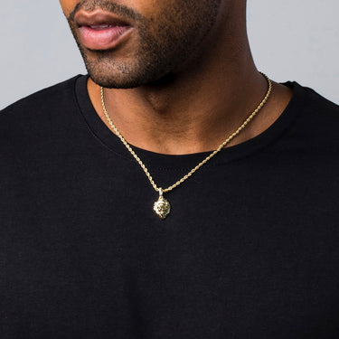 Mini Lion Pendant in Yellow Gold