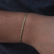 Rope Bracelet in Yellow Gold - 2mm