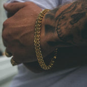 Franco Bracelet in Yellow Gold - 6mm