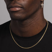 10k Solid Gold Micro Cuban (2.5mm)