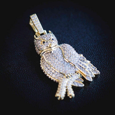 Iced Owl Pendant