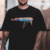 Ice Cream Gun Tee in Black