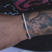Round Cut Tennis Bracelet in Rose Gold - 3mm