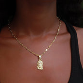 18k Vermeil Micro Jesus Pendant