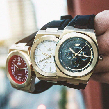 Alpha Era Gold w/ Rubber Strap
