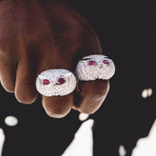 Iced Owl Ring