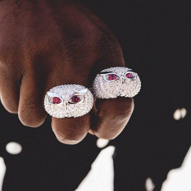 Iced Owl Ring