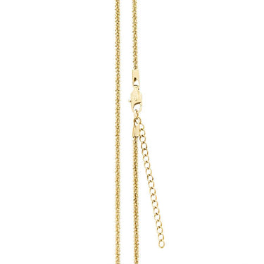 16"-18" (Adjustable) Diamond Cut Popcorn Link Chain