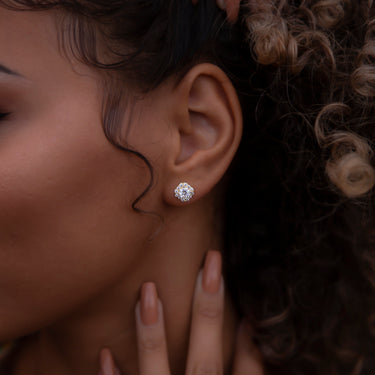 Micro Clustered Diamond Earrings