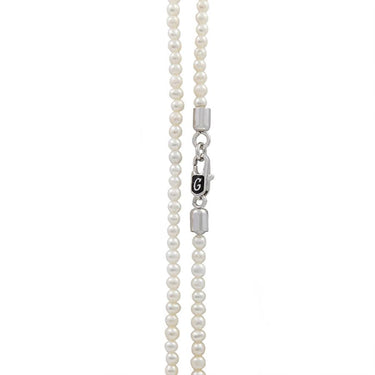 18" 3mm White Pearl Necklace
