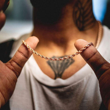 20" Rose Gold Rope Chain (4mm)